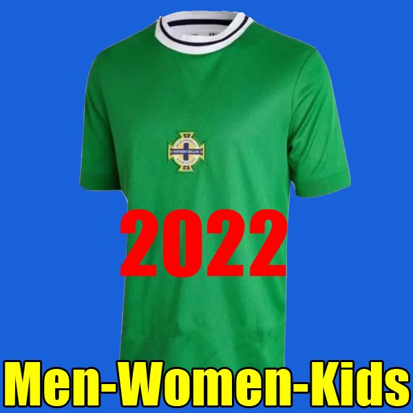 

2022 northern ireland soccer jerseys lafferty evans 22 23 football shirt davis mcnair magennis men women home kids kit sets uniforms, Black;yellow