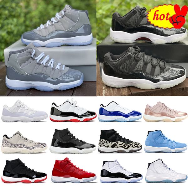 

72- boots cool grey 11 11s mens basketball shoes animal instinct 25th anniversary cherry concord bred pantone pure violet legend, Black