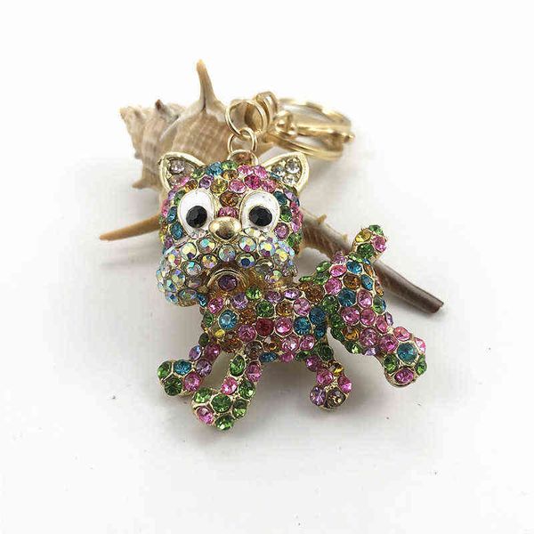

chinese zodiac creative dog key chain fashion women's backpack pendant british bulldog, Slivery;golden