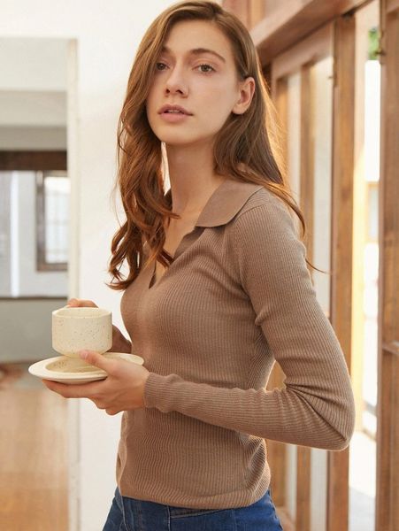 

motf premium wool mix slim ribbed sweater x03m#, White;black