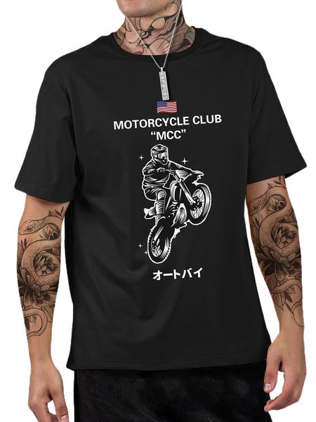 

men letter & figure graphic tee 04tc#, White;black