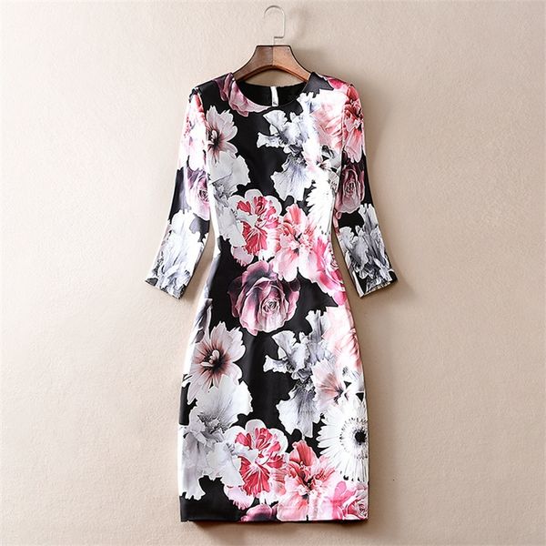 

casual dresses literary style fashion printed hip wrap one-step skirt autumn slim dress ak0104 datw, Black;gray