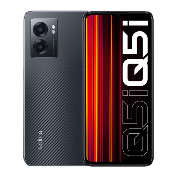 Original Oppo Realme Q5i 5G Mobiltelefon 4 GB 6 GB RAM 128 GB ROM Octa Core Dimensity 810 Android 6,58 Zoll 90 Hz LCD Vollbild 13 MP 5000 mAh Face ID Fingerabdruck-Smart-Handy