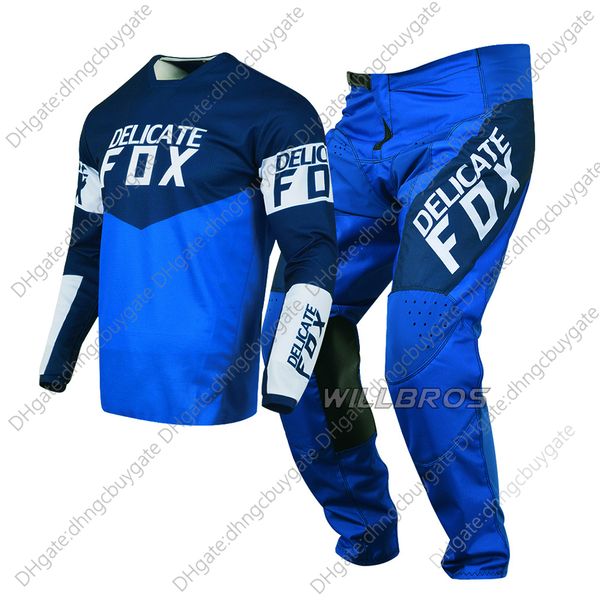 

delicate fox 180 revn jersey pants motocross mx combo outfit enduro gear set moto cross atv utv mtb dirt bike suit blue kits men, Gray