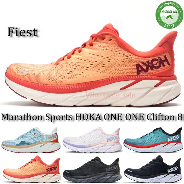 

hoka one one clifton 8 running shoe kingcaps local boots training sneakers accepted shock absorption highway mens marathon trainers 36-45