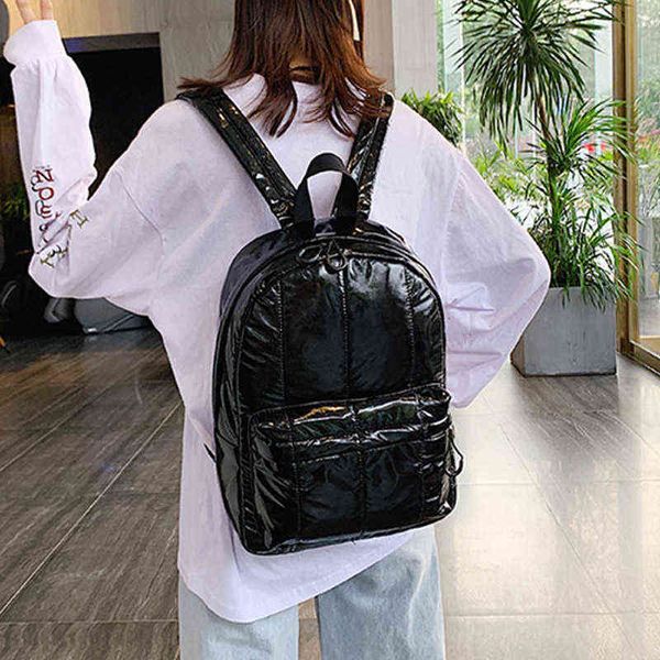 Zaino stile borsa da sera inverno nuove donne piumino spalla di grande capacità moda ragazze impermeabile viaggio s scuola s 220801