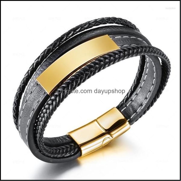 

charm bracelets trendy people creative explosion style punk mti-layer lea dhyl7, Golden;silver