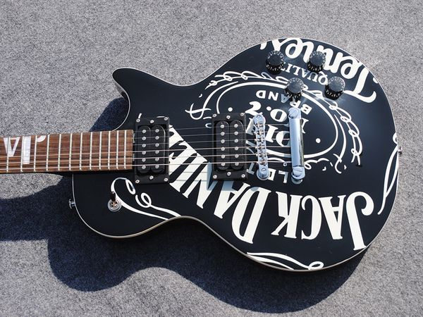 

quality jack danie electric guitar, metal accessories, fingerboard monogram guitar, accept custom