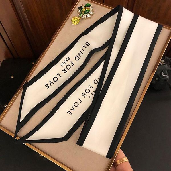 

luxury brands fashion silk scarf female designers classic handbag versatile scarves polyester neckerchief whole s233h, Blue;gray