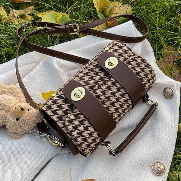 

super autumn winter new small lattice msenger handbag2022 luxury brand fashion design versatile ladies bags