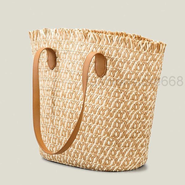 

capacity hand large woven bag beach summer leisure rattan bags fringe hand shoulder bag