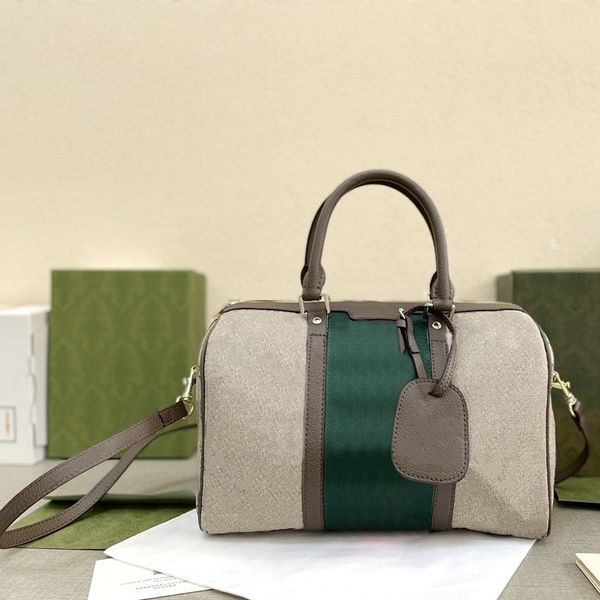 

classic oph series crossbody shoulder bag red and green stripes letter pattern design luxury boston bags handbag tote wallet