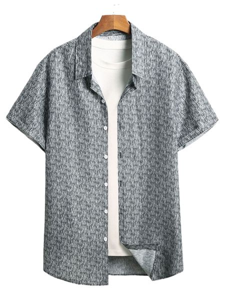 

men allover print shirt without tee h0k3#, White;black