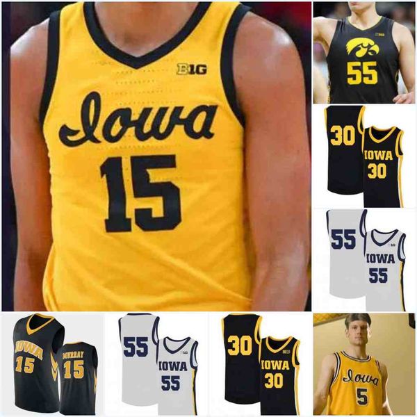 

#15 keegan murray iowa college #22 patrick mccaffery #24 kris murray #2 joe toussaint #3 bohannon #11 tony perkins #0 filip rebraca #4 ahron, Black