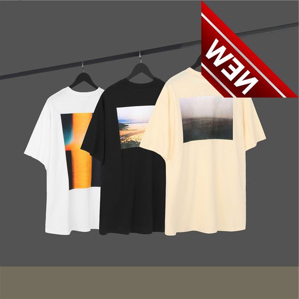 

double thread essentials limited men and women loose couple letter short sleeve t-shirt fashion, White;black