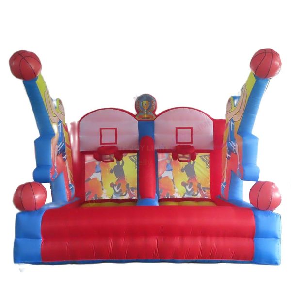 

outdoor activities carnival rental inflatable basketball toss game for sale