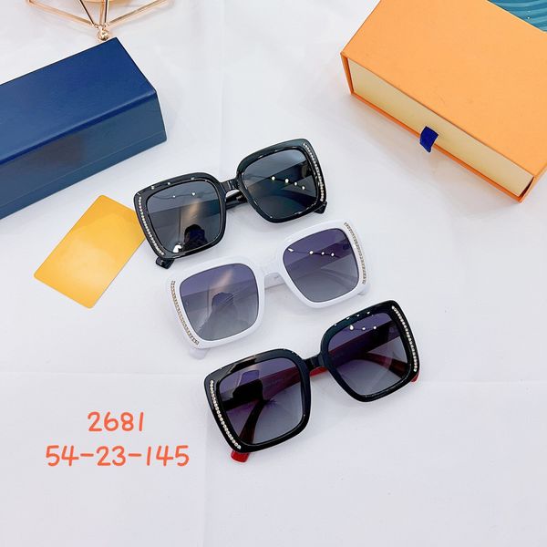 

new luxury brands designer summer sunglasses for men and women style anti-ultraviolet retro plate square full frame fashion eyeglasses quali, White;black
