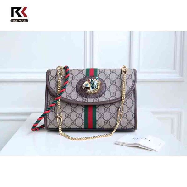 

designers original-rajah series medium leather shoulder bag colorful enamel and crystal tiger he luxury bags, Black;red