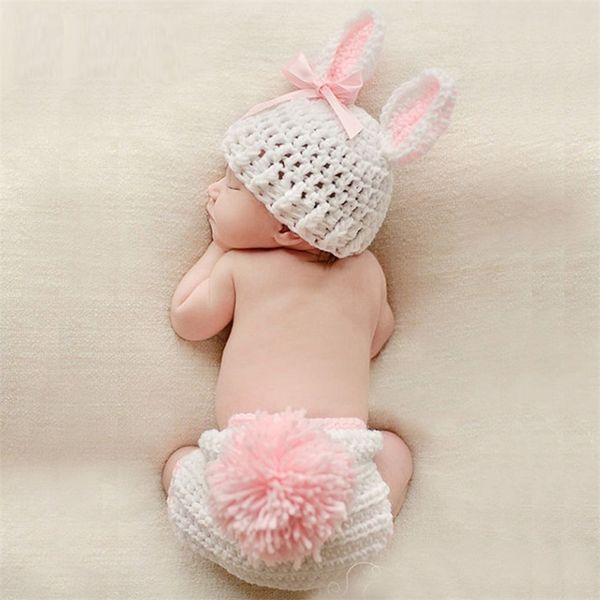 

borns props pography crochet baby hat rabbit handmade props born infant born studio po session prop 220511, Yellow