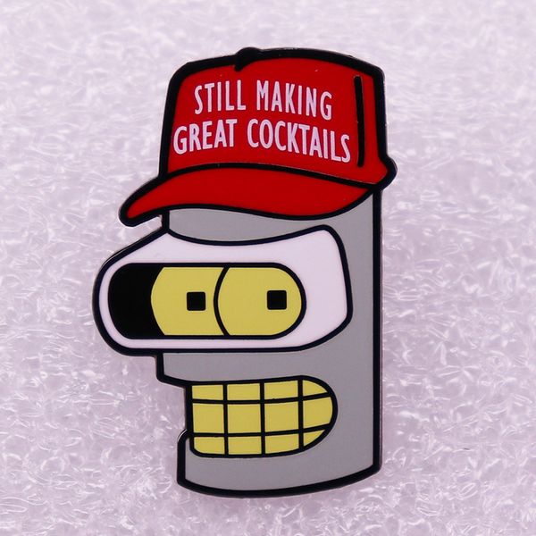 

funny cartoon soft enamel pin, Blue