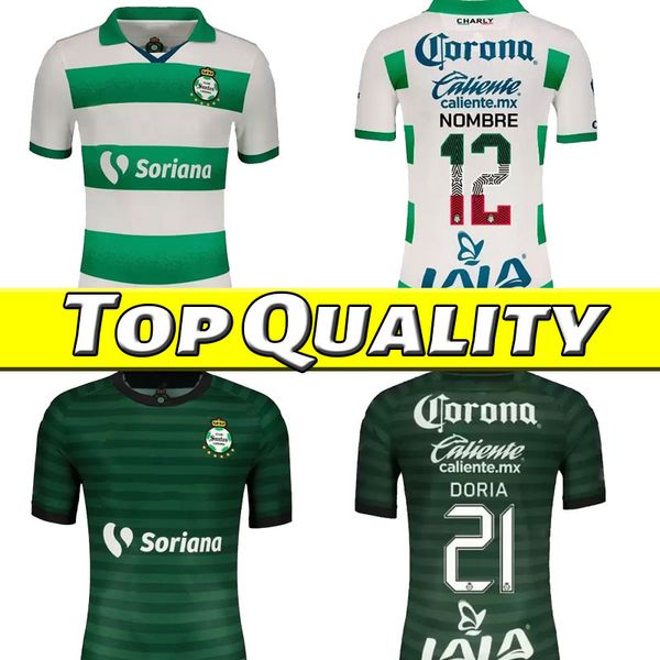 

santos laguna soccer jersey mens home away special edition doria f.torres b.lozano preciado football shirt uniforms 21 22 gorriaran d.valdes, Black;yellow