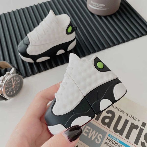 

airpods 1 2 3 pro case soft 3d silicone cover for apple airplads 1 2 3 pro, bluetooth headset cover, panda flying jump, basketball shoes