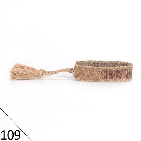 

brand designers d adjustable bracelet luxury woven friendship bangle for women men vintage braided bangles embroidery tassel bracelets jewel, Golden;silver