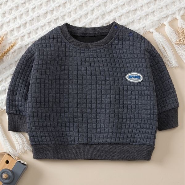 

baby patch detail textured sweatshirt she, Black
