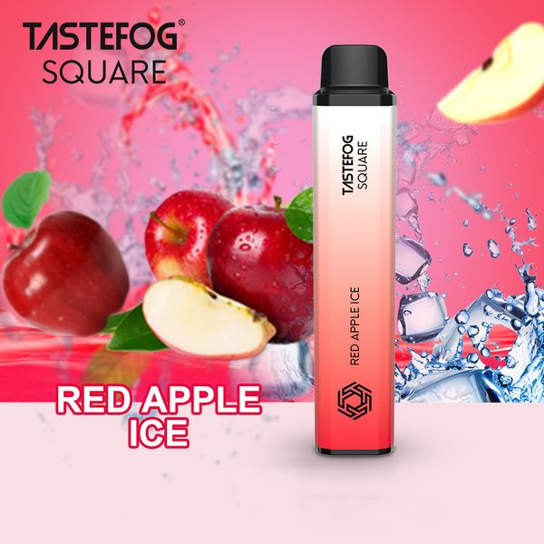 JC Tastefog Square Rechargable 3500Puffs Red Apple Ice Ordessable Pod Vape Kit Электронная сигарета оптом