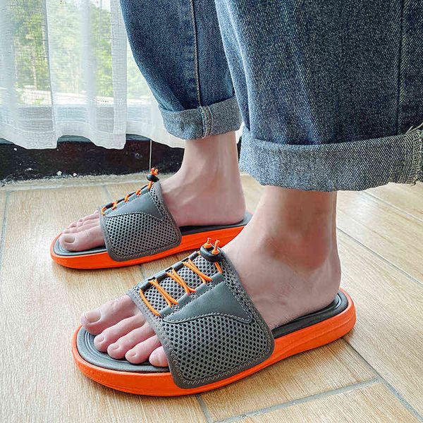 Wote Men Summer Slipers Slides Slides Тенденция персонализированных сандалий Flipflop Antistip обувь домашние тапочки Man Big Size J220716