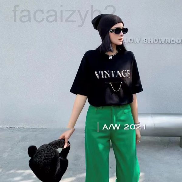 

women's t-shirt designer summer 2022 thickened frosted short sleeved t-shirt women's korean version loose medium length versatile, White