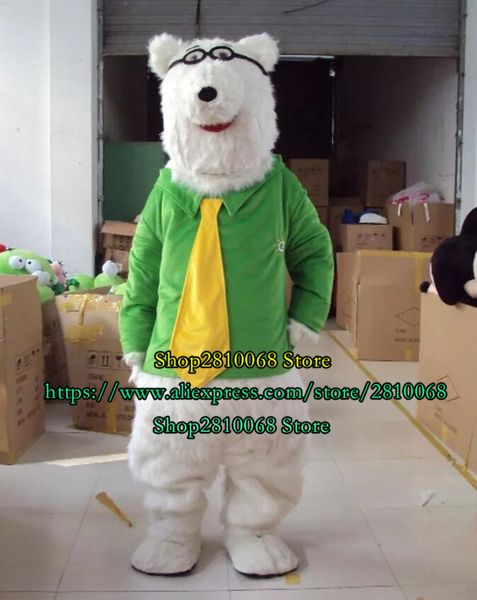 

mascot doll costume cute polar bear mascot costume cartoon character role playing masquerade advertising game size funny gift 1240, Red;yellow