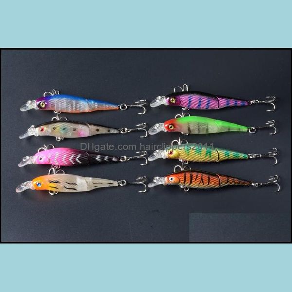 

baits lures fishing sports outdoors 600pc 8.8cm 7.4g new mti jointed lure hand plastic minnow joint swimming bait drop delivery 2021 ykvqg