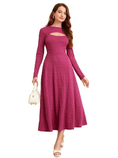 

cutout front solid dress v6gc#, Black;gray