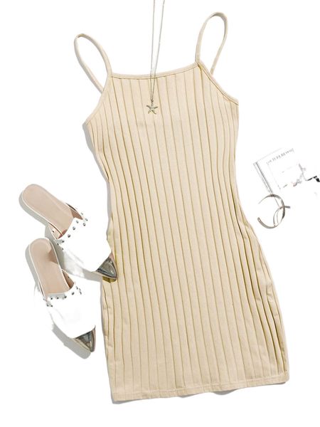 

rib-knit solid bodycon dress 000w#, Black;gray