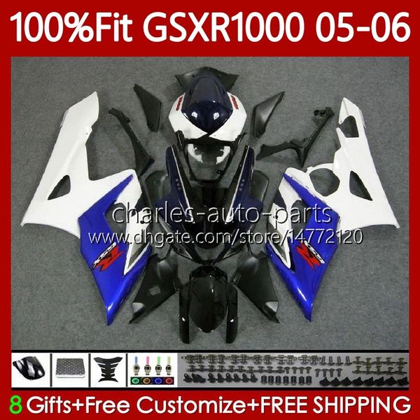 OEM Bodys Blue Stock Kit для Suzuki GSX-R1000 GSXR 1000 CC K5 05-06 CUDLOWROCK 122NO.1 1000CC GSXR-1000 GSXR1000 05 06 GSX R1000 2005 2006 Motion Phown