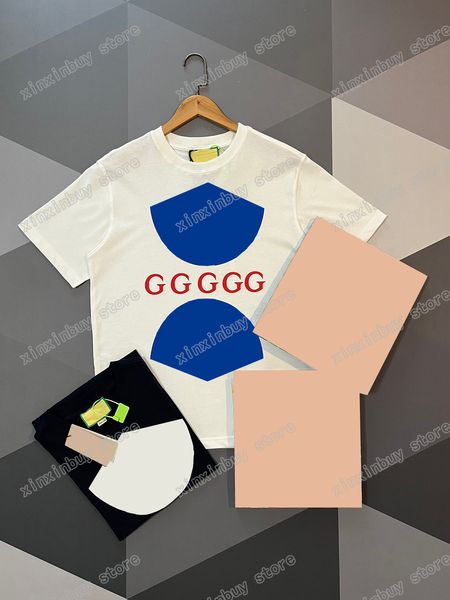 

22ss men women designers t shirts tee shoulder webbing flower man crew neck paris fashion streetwear white navy blue xs, White;black