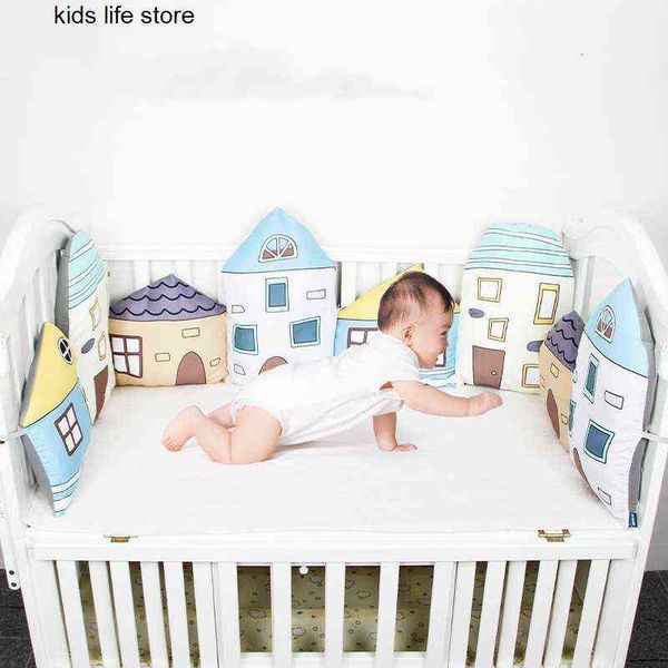 

nordic baby bumpers bed cushion bumper for infant crib protector cot bumper kids room decor safety rail guard newborn barrier g220421