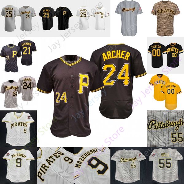 

Baseball Jersey Michael Feliz Sam Howard Mitch Keller Kuhl Oviedo Ponce Rodriguez Stratton Underwood Jr. Clemente Bonds Stargell, New fan's versions white