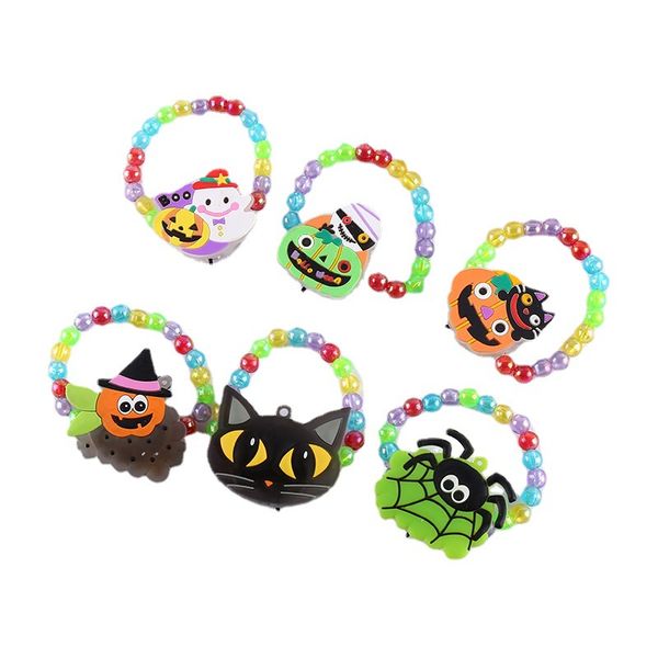 Halloween Luminous Bracelet Cartoon Pumpkin Gift LED Flash Watch Kids Kids Gift Festival Festival Supplies