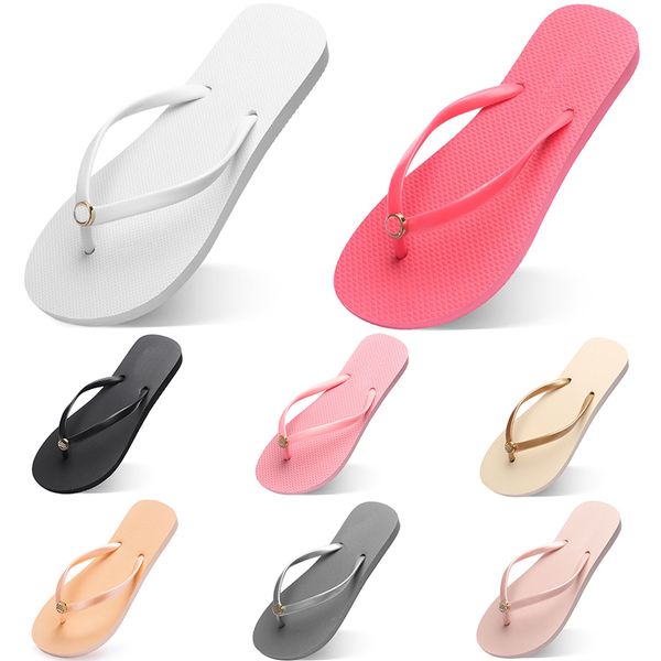 

Women Slippers Fashion Flip Flops Beach Hotel Indoor Slipper Triple Black Pink White Lemon Green Grey Navy Womens Shoes Forty Nine