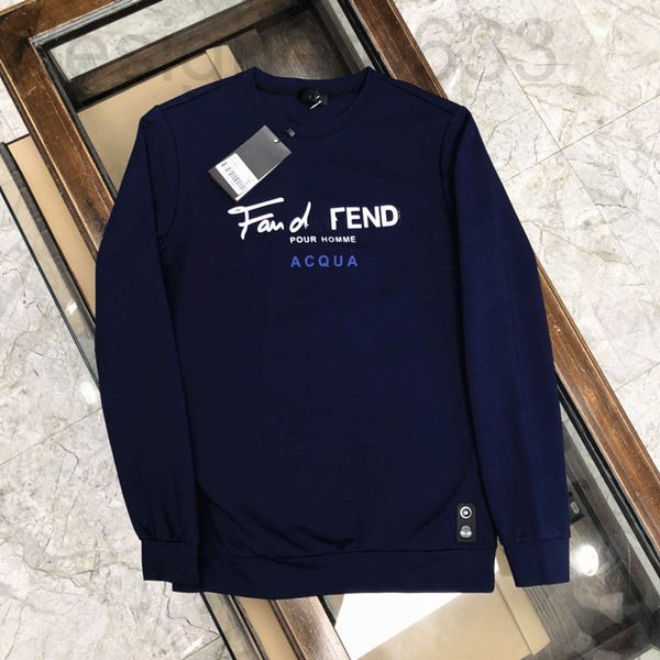 

men's hoodies & sweatshirts designer european goods autumn and winter brand 3d letter pattern youth slim fit round neck pullover long s, Black