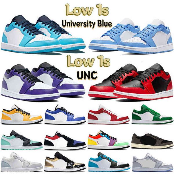 

low cut jumpman 1 og 1s mens basketball shoes electro orange obsidian unc hyper royal university blue lucky green bred patent women, Black