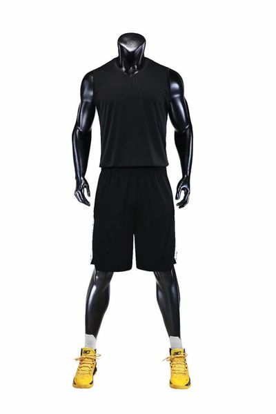 

nb077 basketball jersey sport wears athletic outdoor apparel college, Black