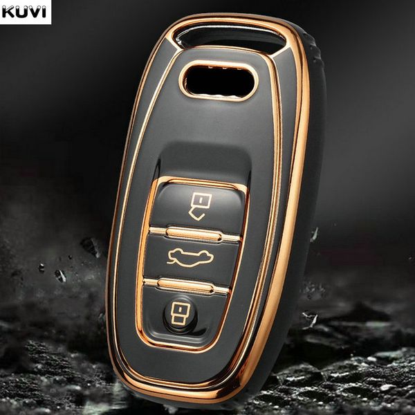 

new tpu car key case cover shell for audi a1 a3 a4 a5 a6 a7 a8 q3 q5 q7 s4 s5 s6 s7 s8 r8 tt holder protector fob accessories