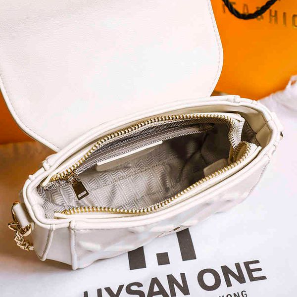 

small ck womens foreign style 2022 new fashion versatile leather lingge golden ball chain bag single shoulder messenger bag luxury designer