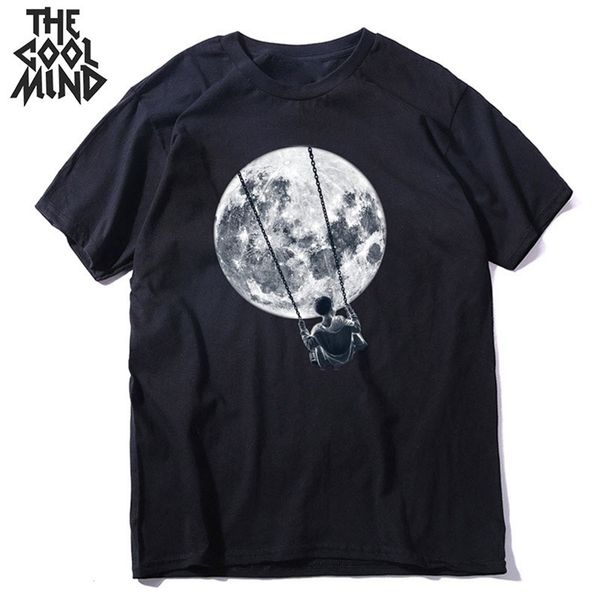 

coolmind 100% cotton short sleeve cool funny men t shirt casual summer loose men tshirt cool o-neck t-shirt male men tee shirts 220429, White;black