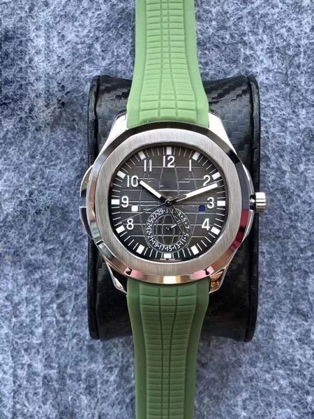 

pp watch fashion coffee gold blue sports tape automatic mechanical men's watch octagonal dial 42mm double time bottom penetrating movem, Slivery;brown