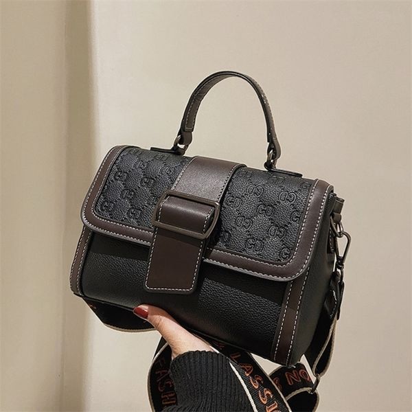 

30% off sitewide 2022 luxury bags female spring portable bag versatile simple wide strap messenger bag