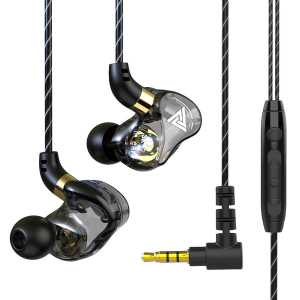 QKZ/Tingsheng SK7 Handy-Ohrhörer-Headset, In-Ear-Stereo-Headset, drahtgesteuert, zur Überwachung von Headsets, Mobiltelefonen